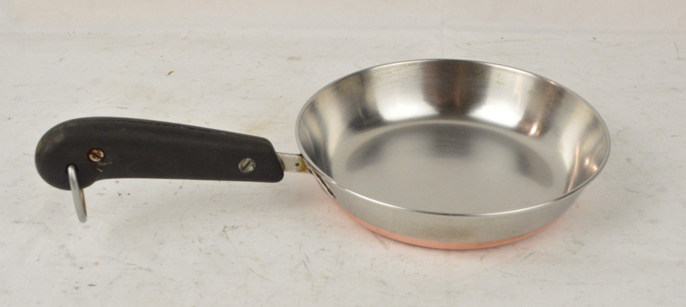 Revere Ware 6 1/4” Copper Clad Bottom Vintage Frying Pan Skillet